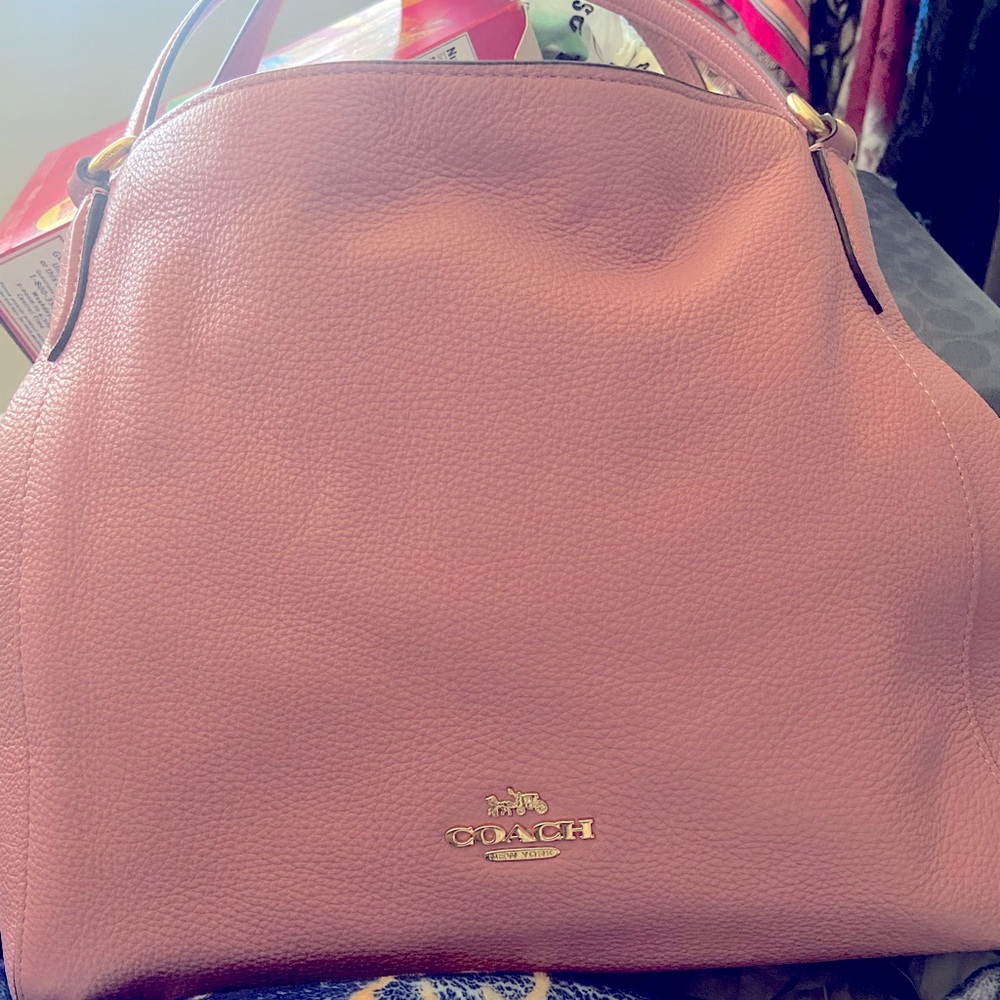 Coach Halie Shoulder Bag in True Pink